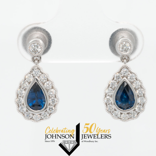 Diamond Sapphire Earrings for Sale - Woodbury, MN