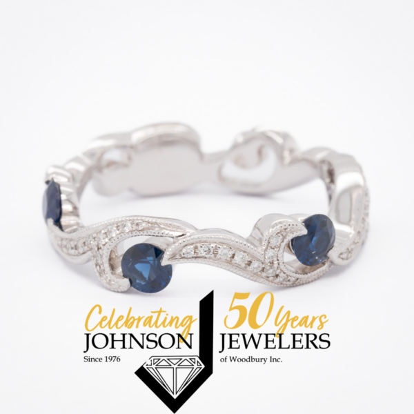 Diamond and Sapphire Wedding Band - Woodbury, MN