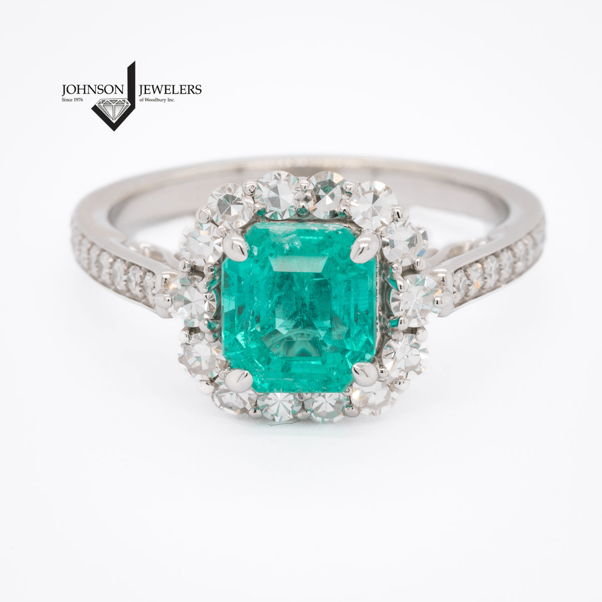 Emerald Halo Ring for Sale - Woodbury, MN