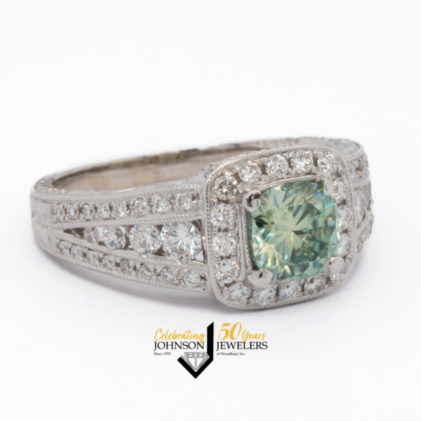Green Moissanite Diamond Accent Ring - Woodbury, MN