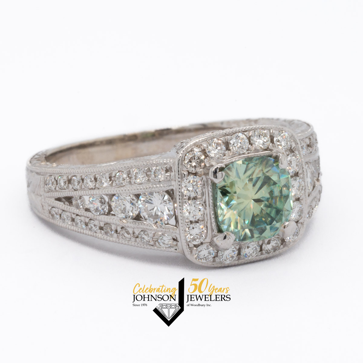Green Moissanite Diamond Accent Ring - Woodbury, MN