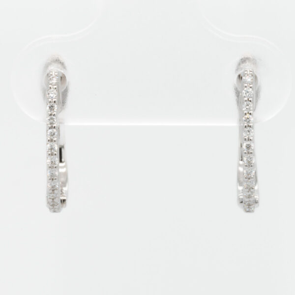 diamond hinged earrings