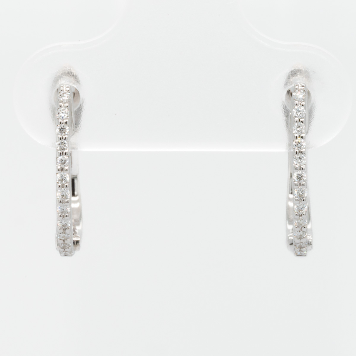 diamond hinged earrings