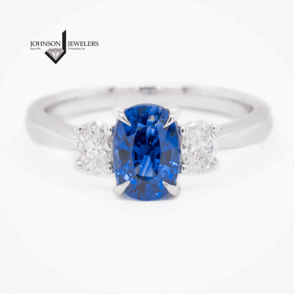 Oval Blue Sapphire & Diamond Ring for Sale - Woodbury, MN