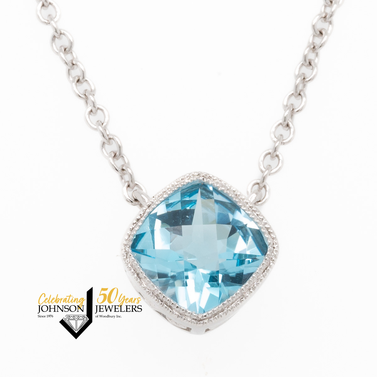 Swiss Blue Topaz Necklace - Woodbury, MN