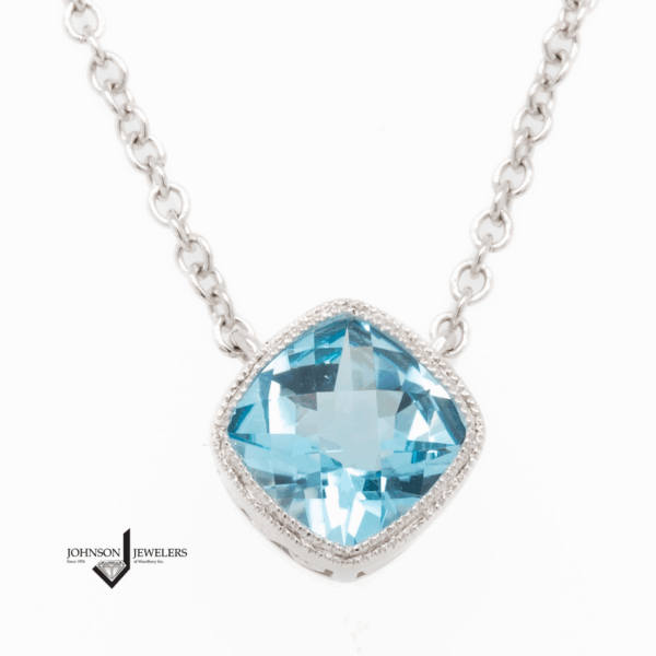 Swiss Blue Topaz Necklace - Woodbury, MN